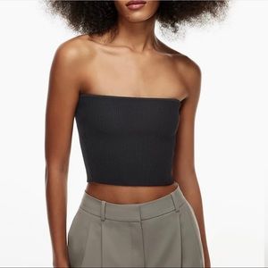 Aritzia Babaton Scupt Knit Cropped Tube Top